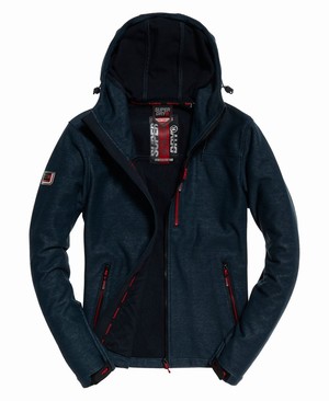 Superdry Hooded SD-Windtrekker Férfi Kabát Sötétkék | ZSQAB5841